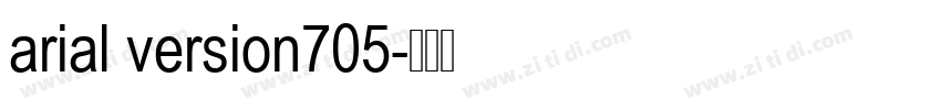 arial version705字体转换